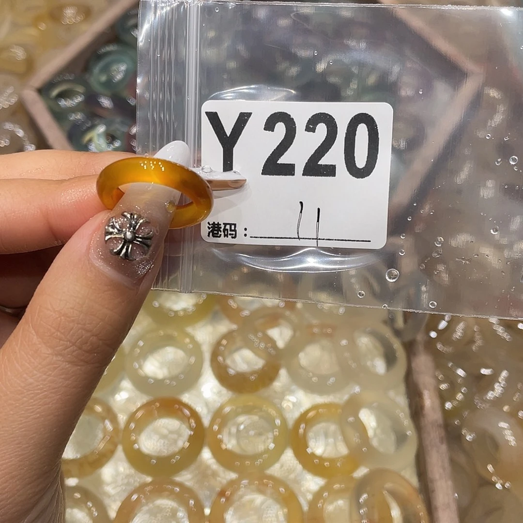 玛瑙/玉髓未镶嵌戒指220