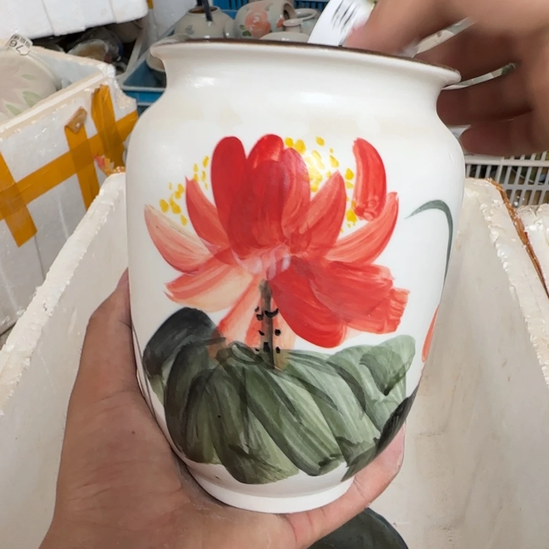 景德镇釉下彩陶瓷瑕疵慎拍93