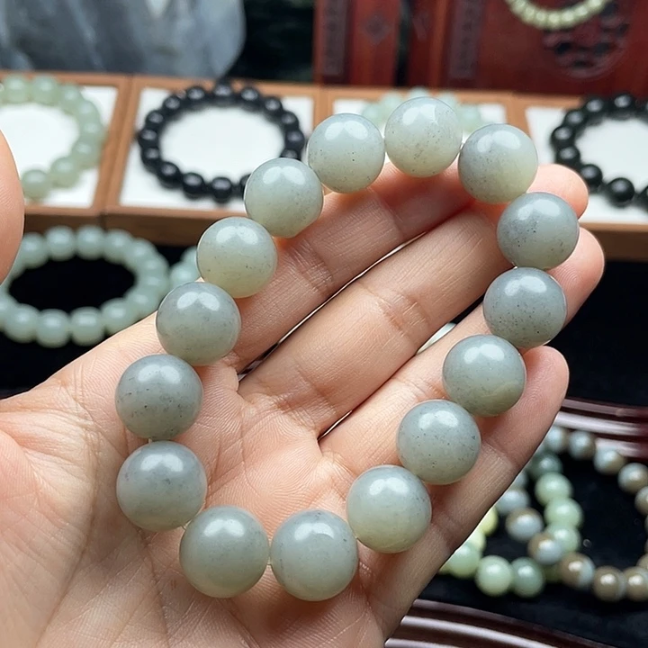 彩***调和田玉未镶嵌手串