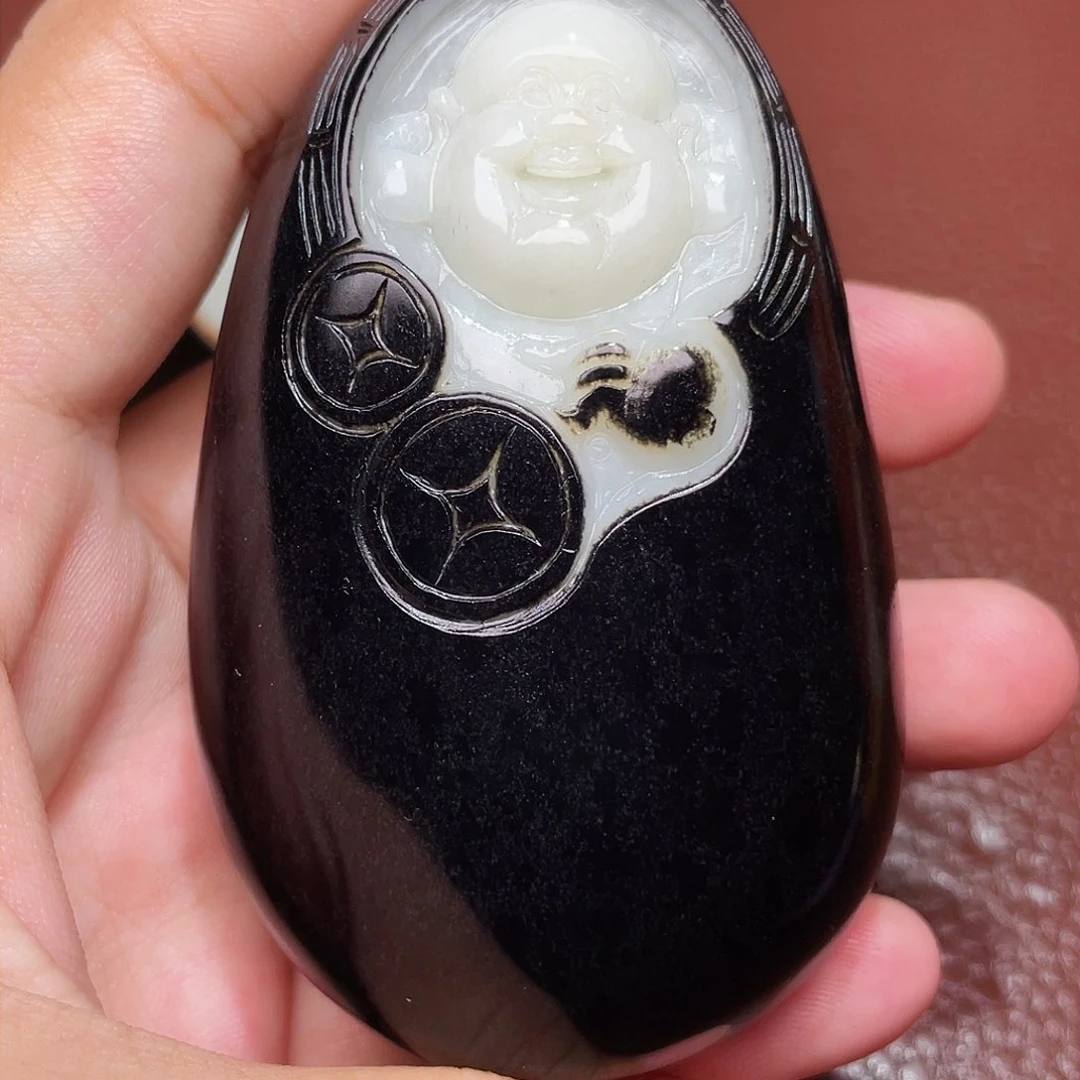 和田玉未镶嵌颈饰抖***轻