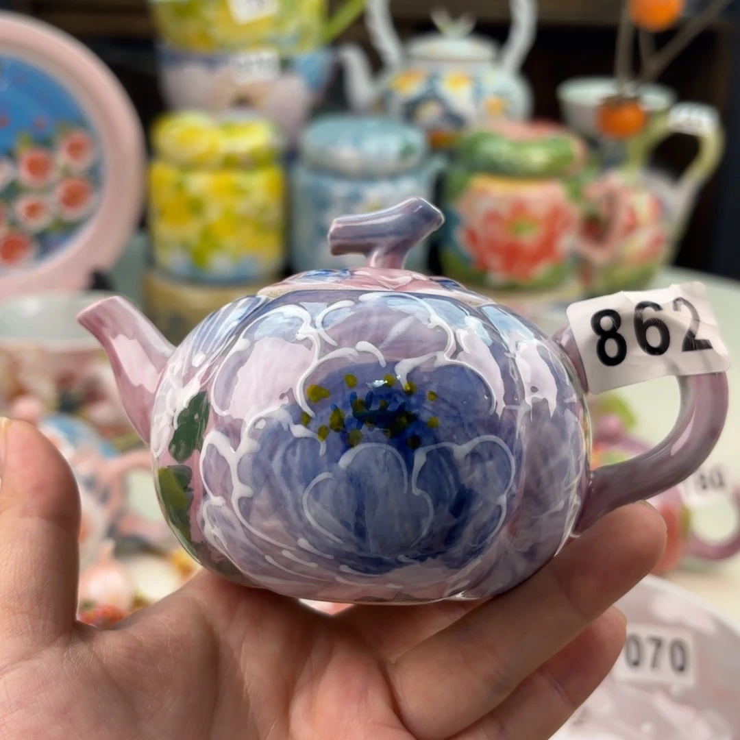 景德镇手绘高温釉下彩陶瓷茶具