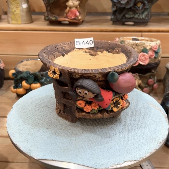 冰****嘻哈微瑕多肉花盆百搭