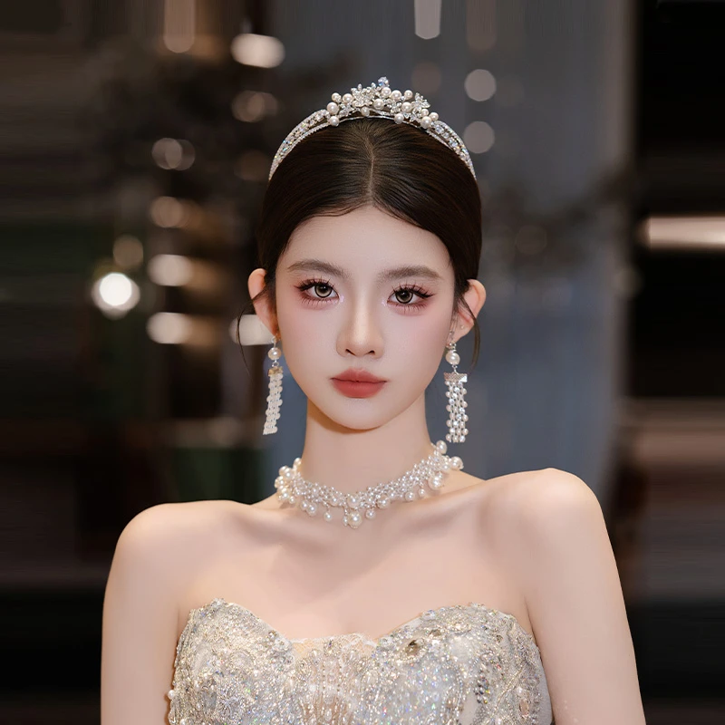 合金树脂婚庆饰品 韩系新娘头饰公主成人礼甜美精致皇冠MT0108