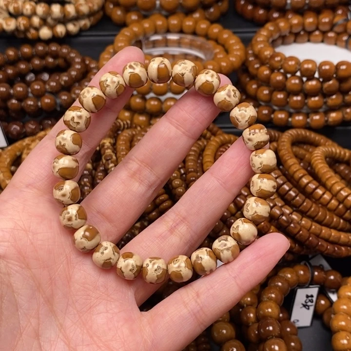 手串紫金鼠实心鬼脸花皮老型尺寸9