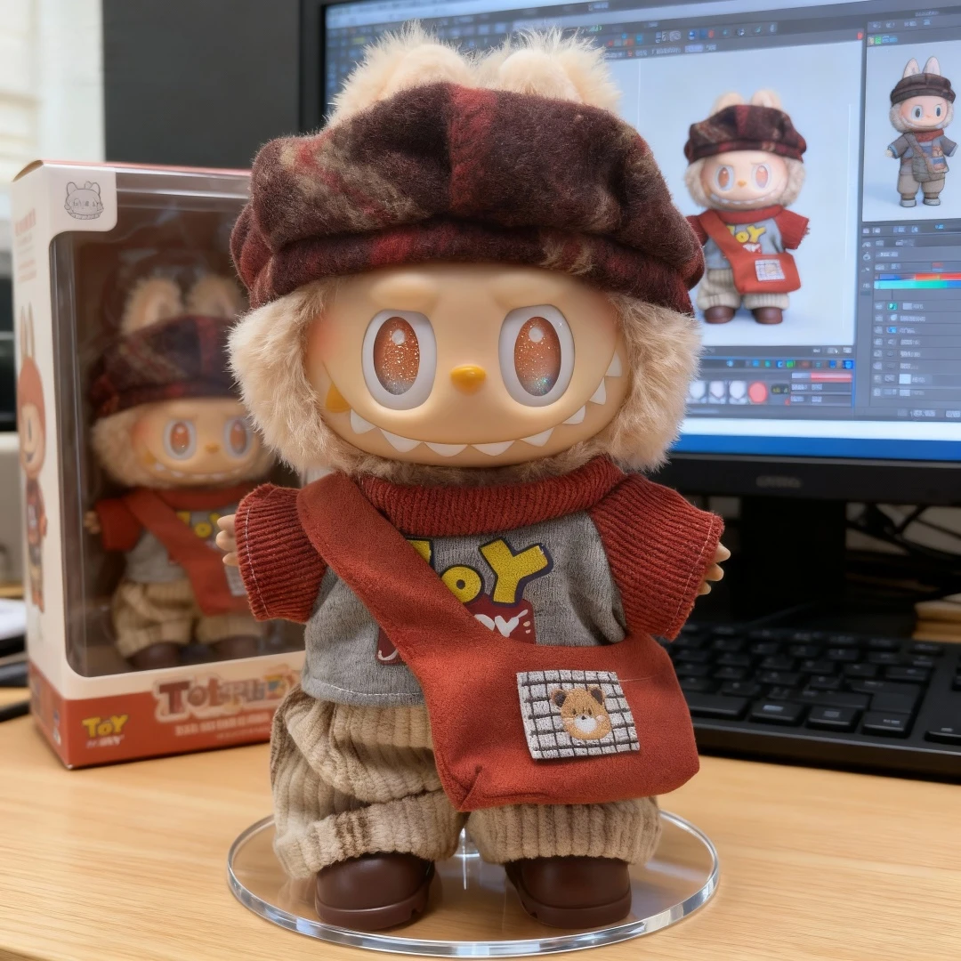 Labubu娃衣套装适用一代二代三代3.0欢乐可爱拉布布衣服替换装