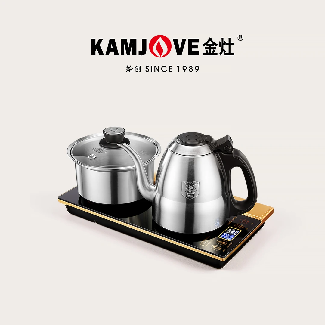 金灶F9全自动手柄上水烧水壶烧水保温一体电茶炉台嵌两用电热水壶