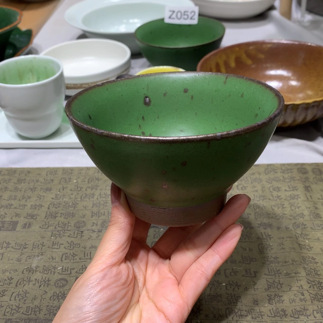 陶景德镇粗陶复古盘碗微瑕