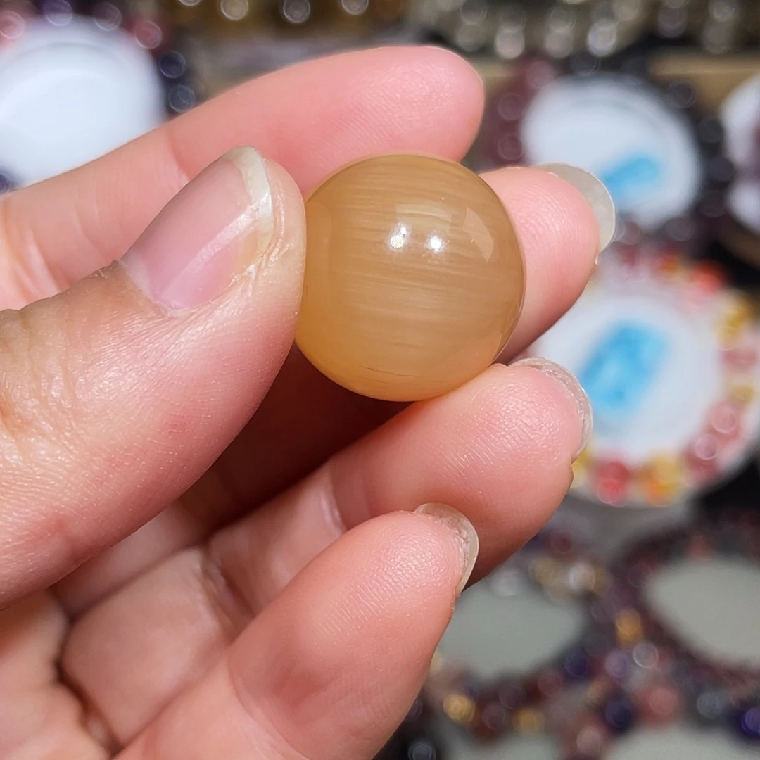 手链水晶未镶嵌橘色兔毛18.3