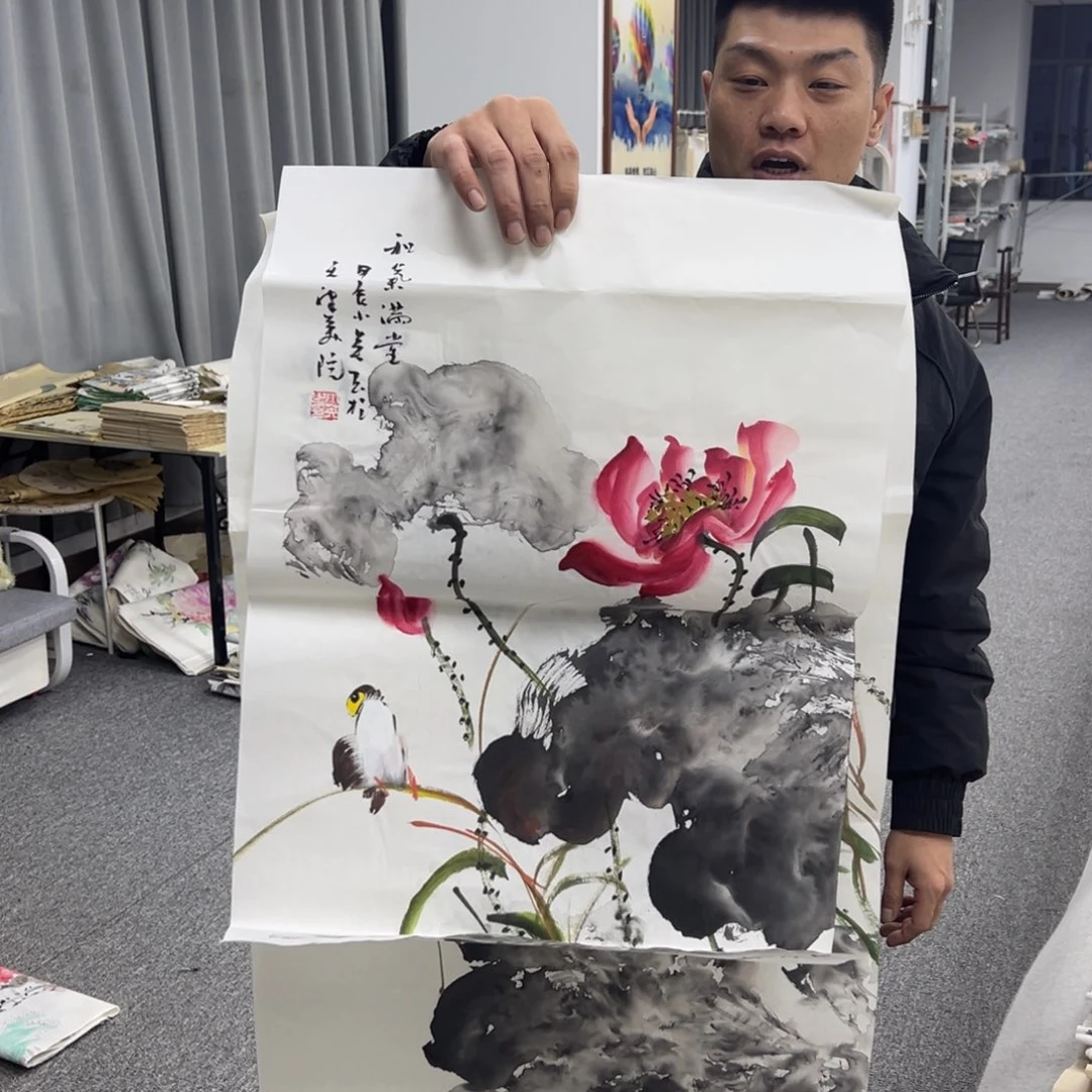 国画纯手绘字画宣纸