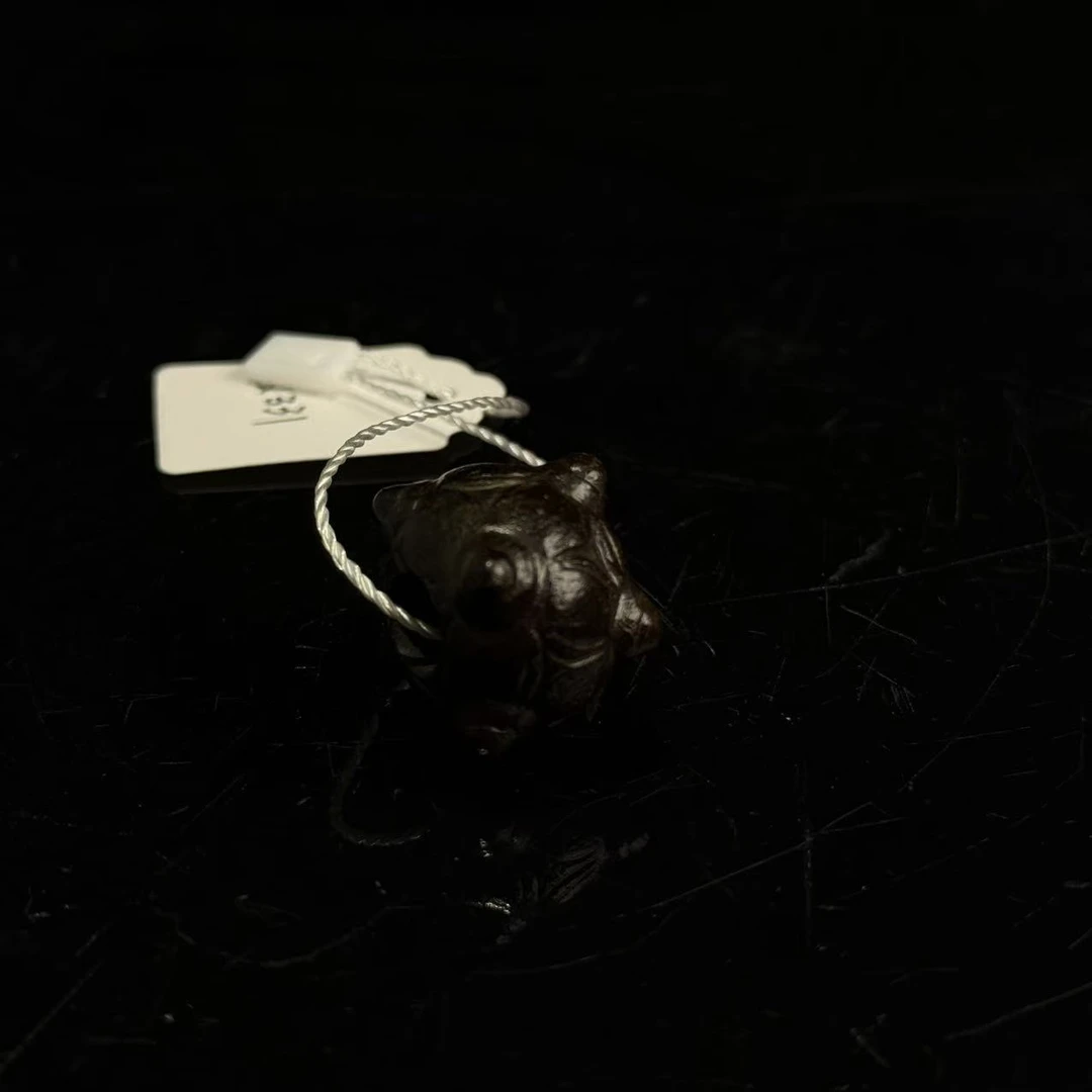 旧藏和田玉蜻蜓眼