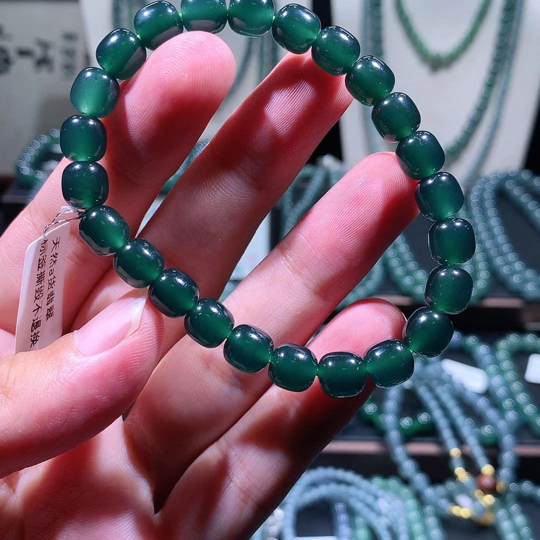 未镶嵌手链翡翠天然a货翡翠手串7.8