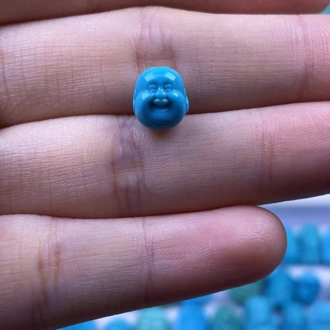 绿松石未镶嵌天然原矿绿松石雕件