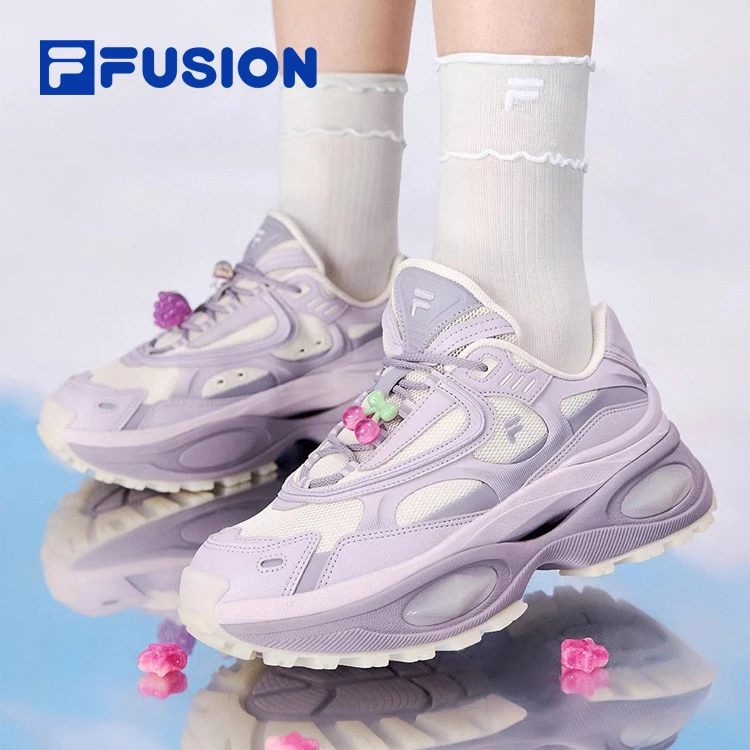 【硬糖3代】斐乐潮牌女鞋 夏季透气网面厚底增高老爹鞋 T12W521004F