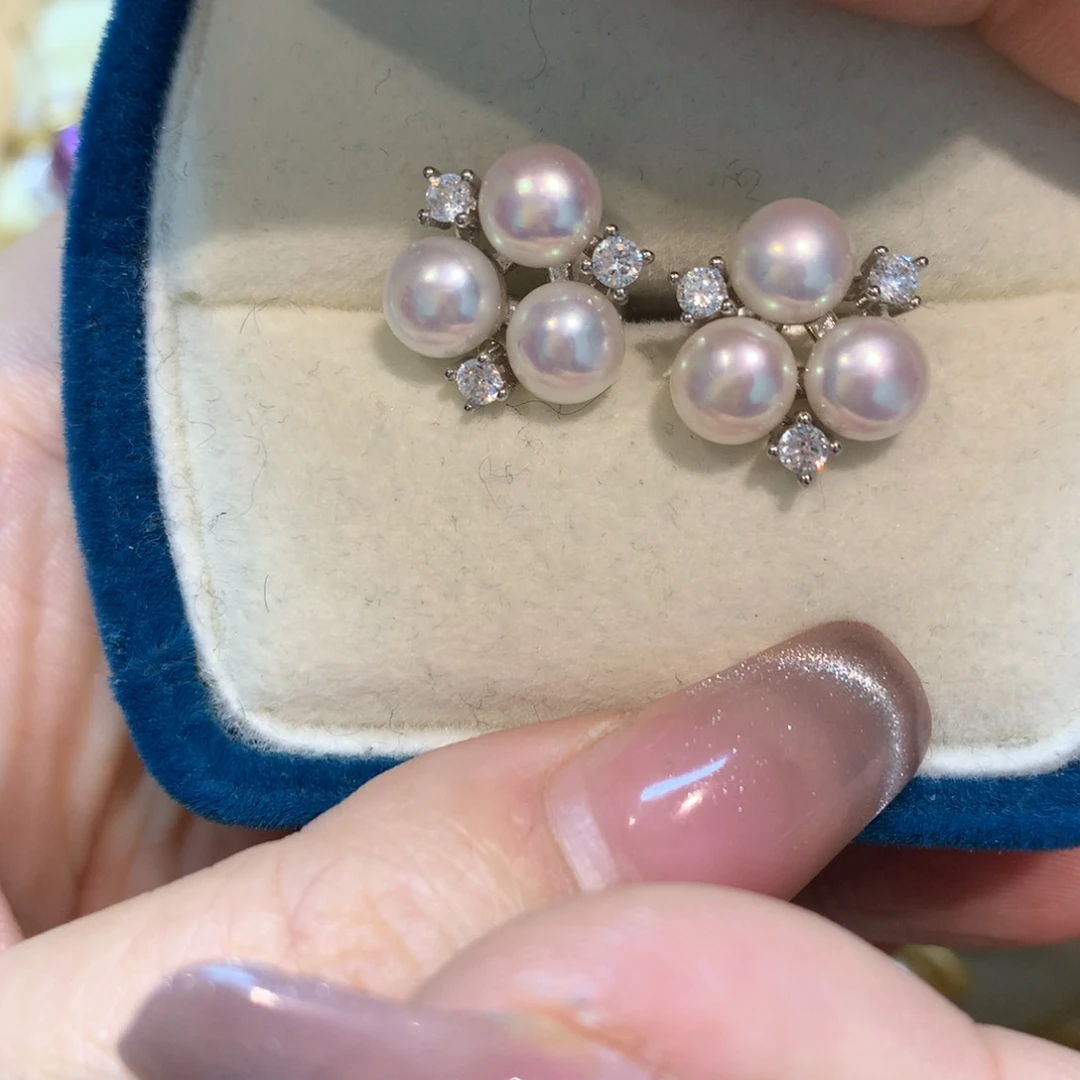 淡水珍珠耳饰未镶嵌