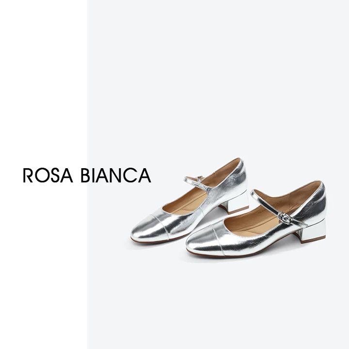 【rosa bianca】经典赫本风 内里全羊皮经典玛丽珍SQD400973