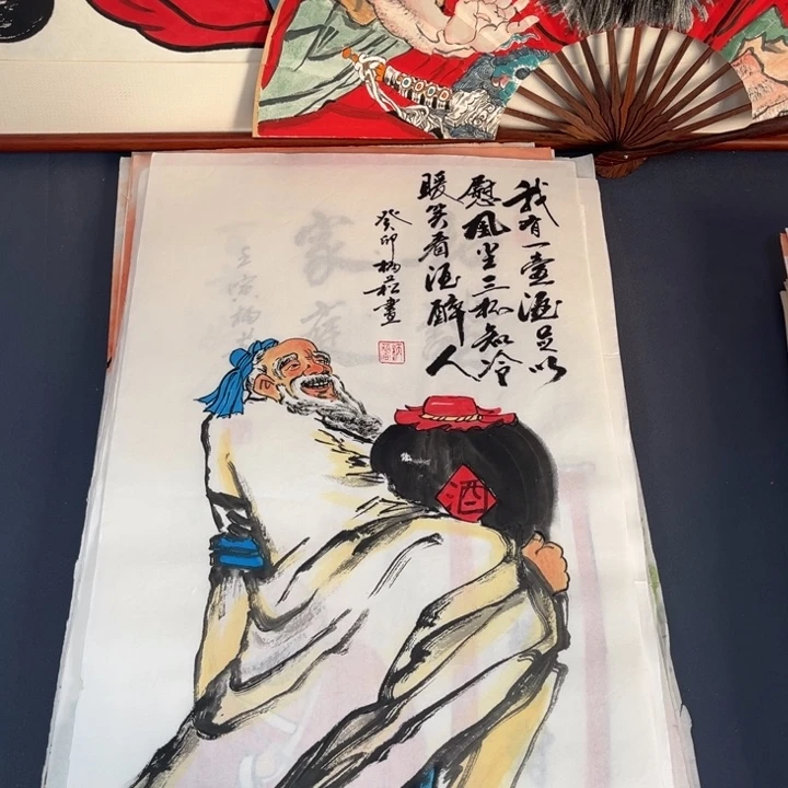 国画纯手绘禅意画作品欣赏