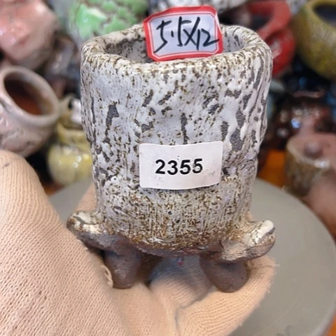 粗陶花盆手工花盆制作