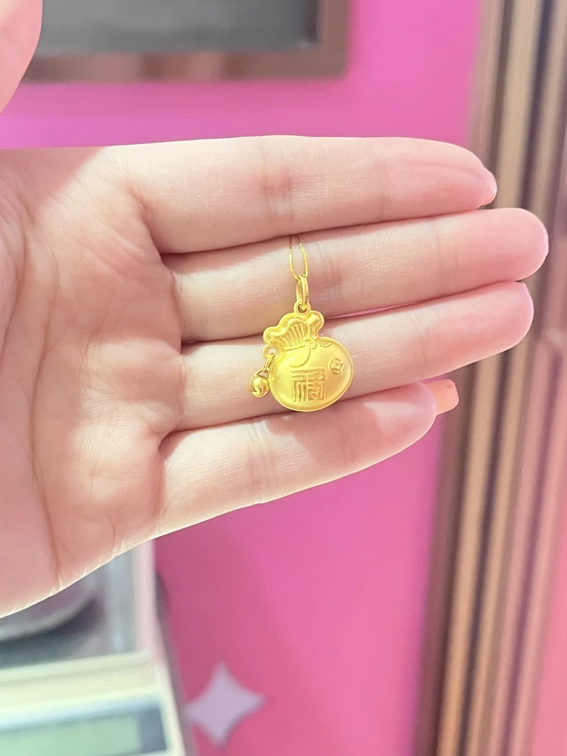 足金福袋吊坠4.07克