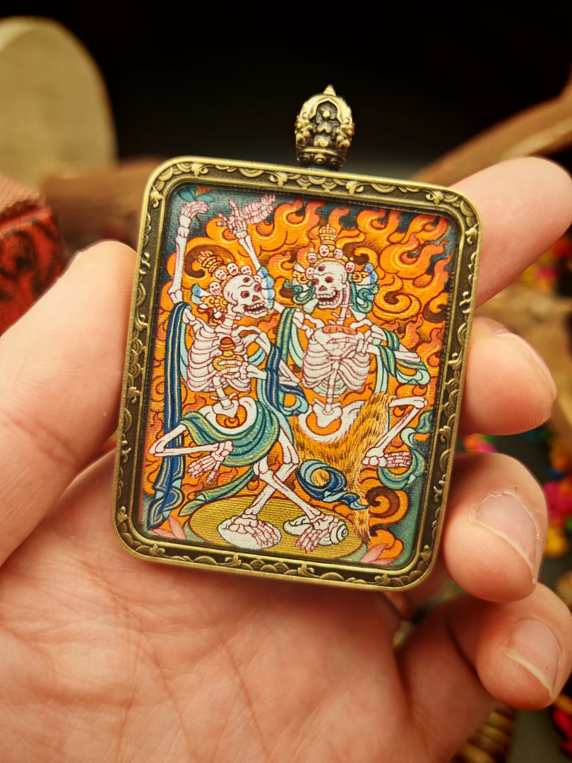 噶玛噶赤画派尸陀林唐卡