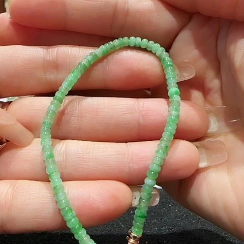 翡翠未镶嵌手链天然翡翠