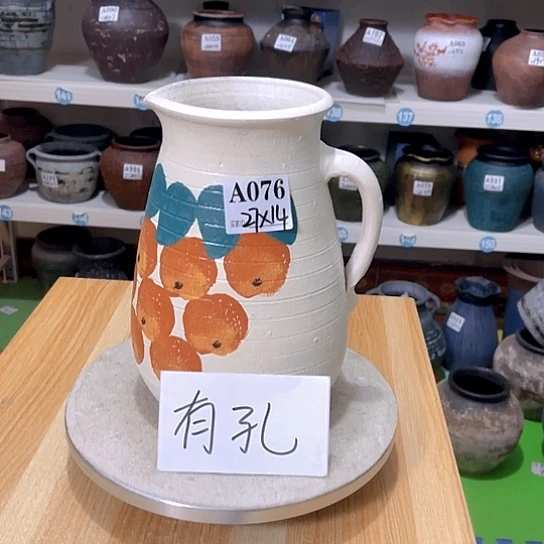 红陶手工制作工艺花盆