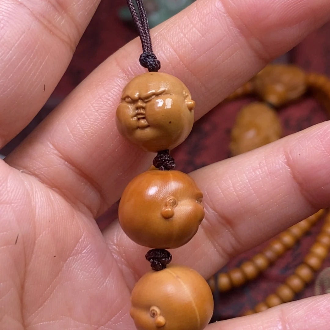 风***云猴头核桃吊坠橄榄核桃