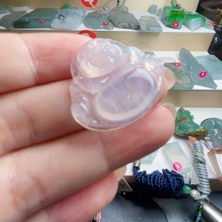颈饰未镶嵌翡翠天然翡翠