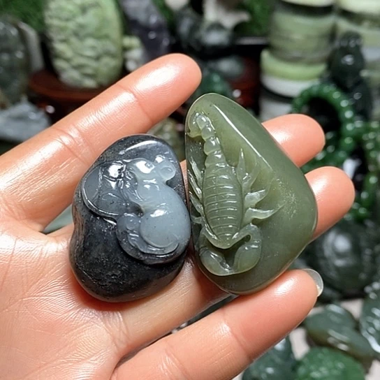 未镶嵌和田玉（糖玉）珠宝半成品风**淡