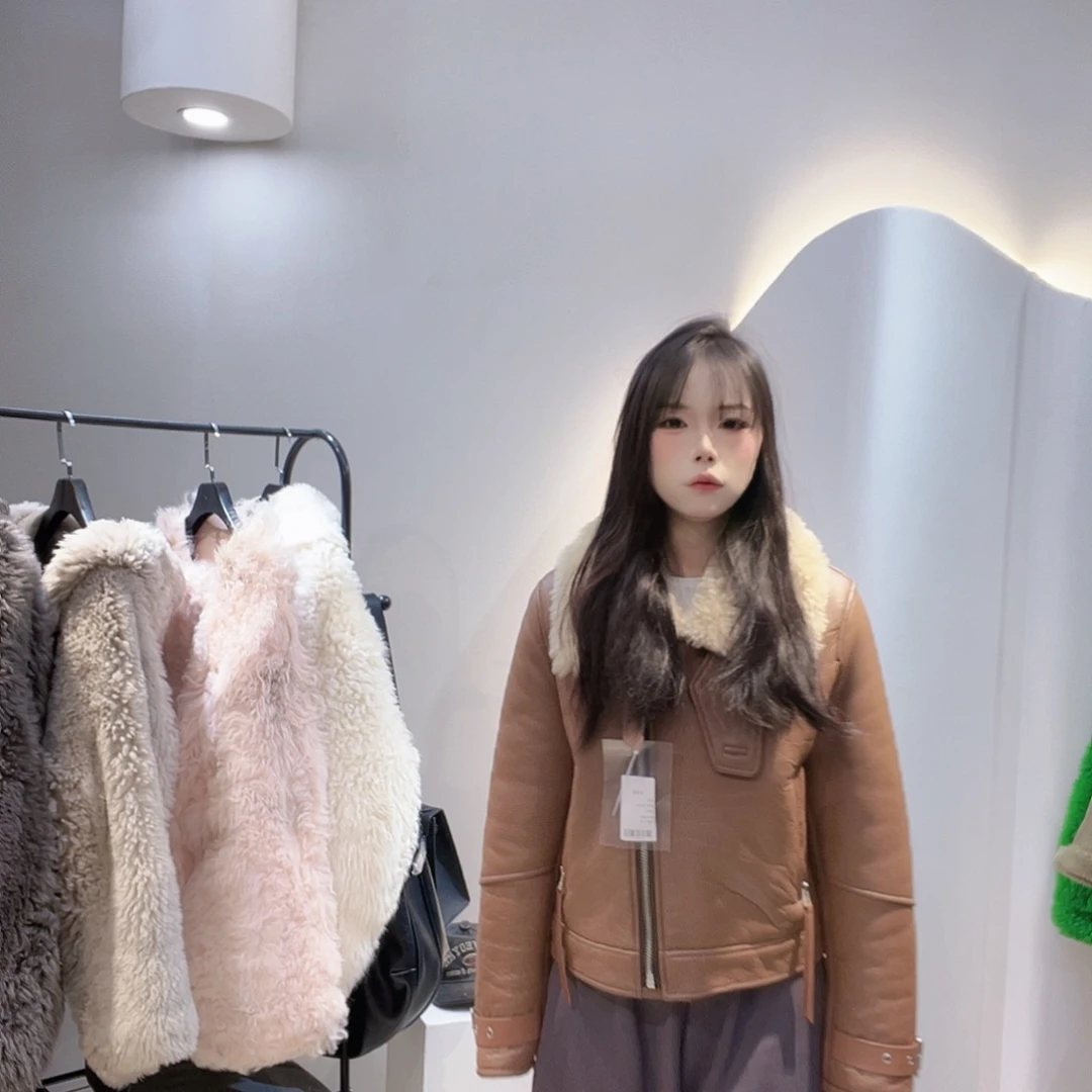 真皮皮毛一体外套238-133/120斤内