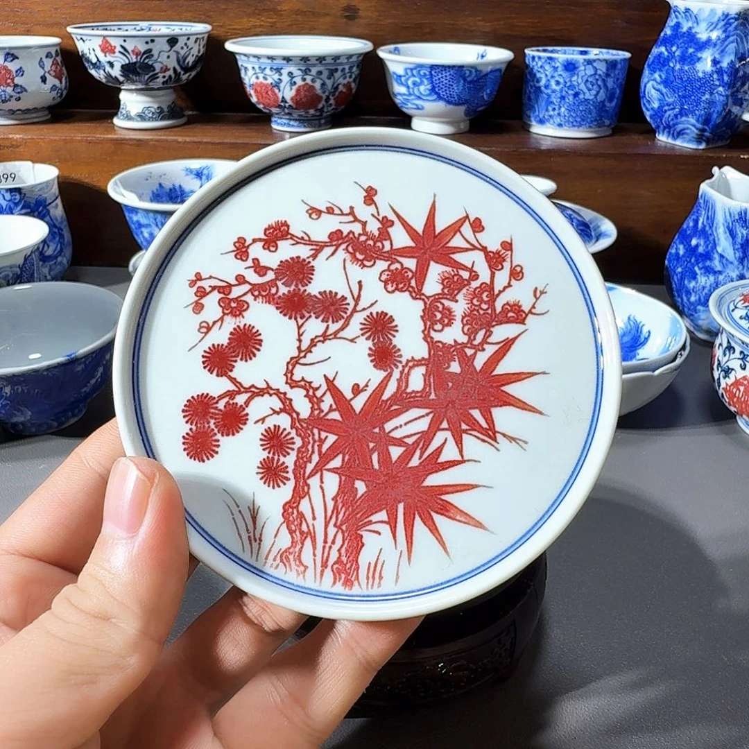 泥塑盖置手工手绘