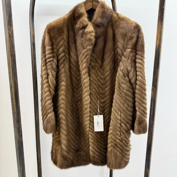 【六六中古】孤品复古皮草外套ef427