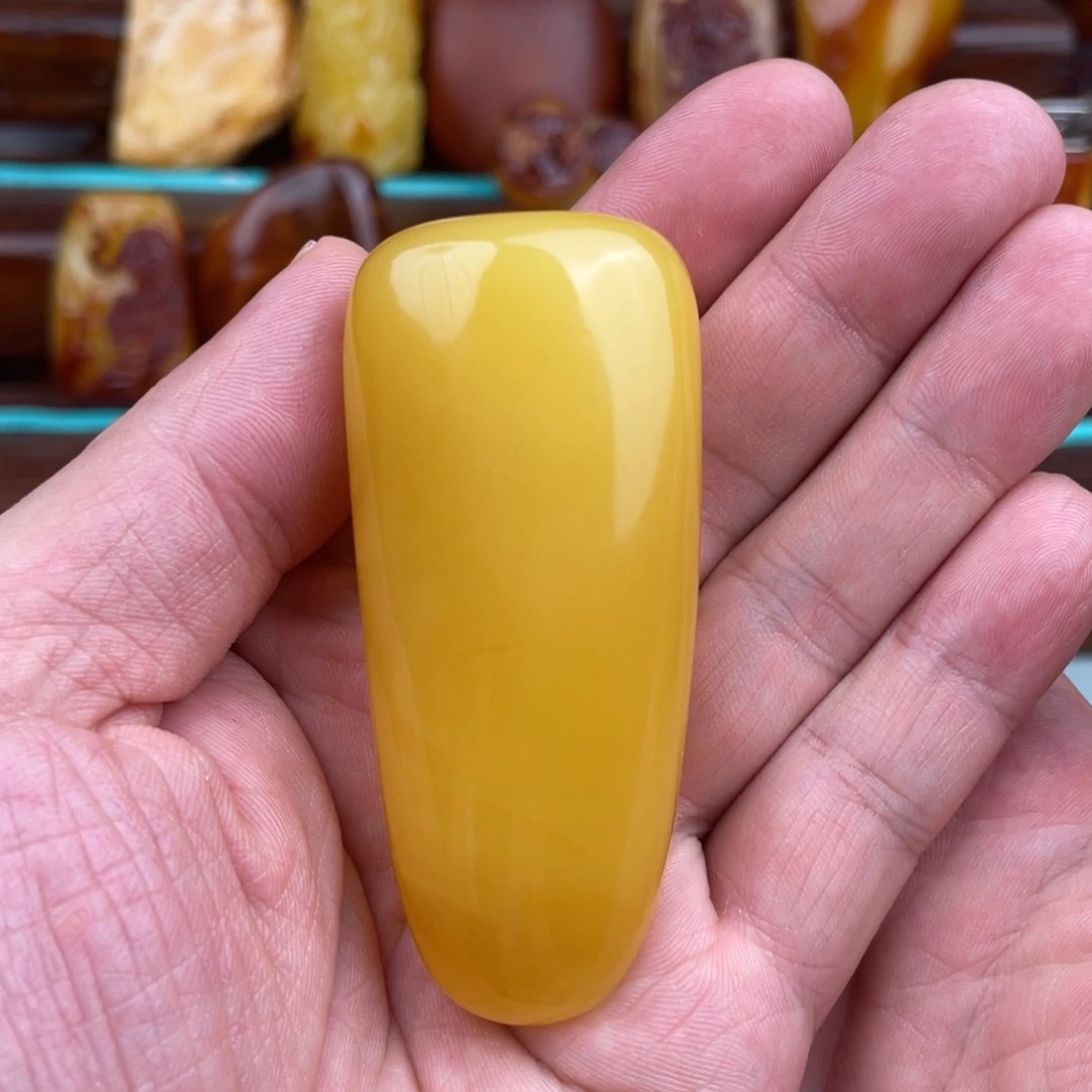 定制琥珀未镶嵌蜜蜡手把件