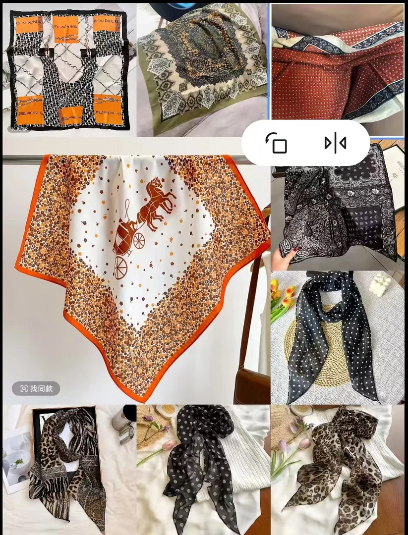 （随机丝巾福利）新款丝巾款式随机