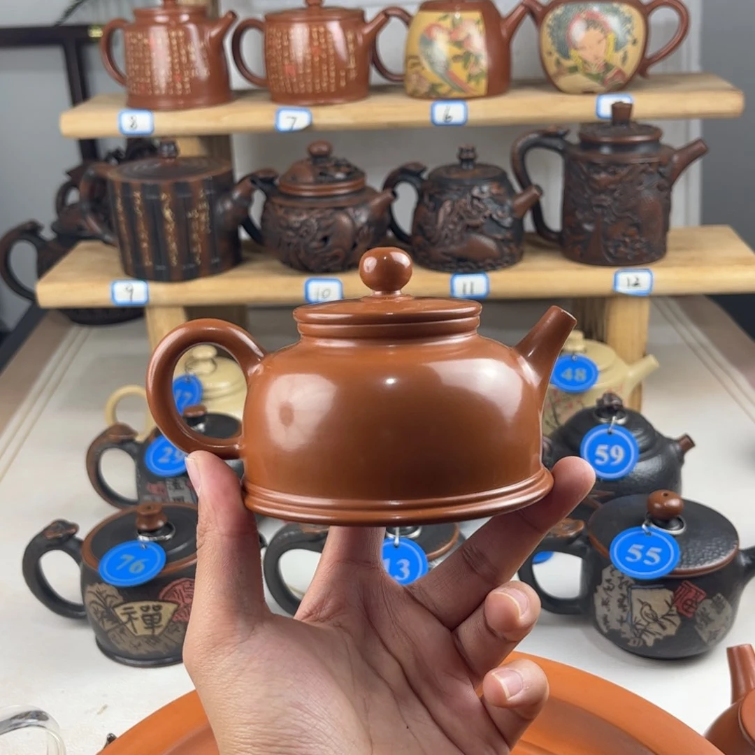 壶210cc 建水紫陶全手工制作，老匠人传承手艺