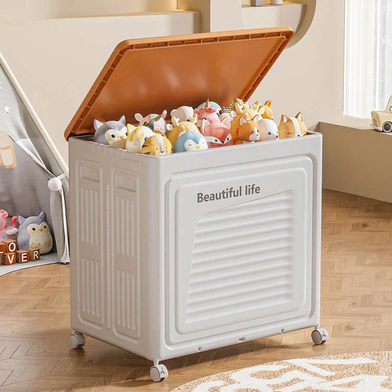 【清仓浮力】收纳箱大容量家用可折叠箱带盖整理箱儿童玩具储物箱