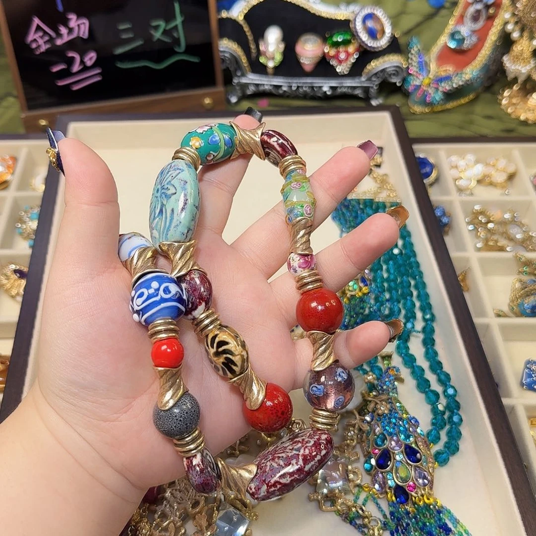 陶瓷项链项圈套装耳饰