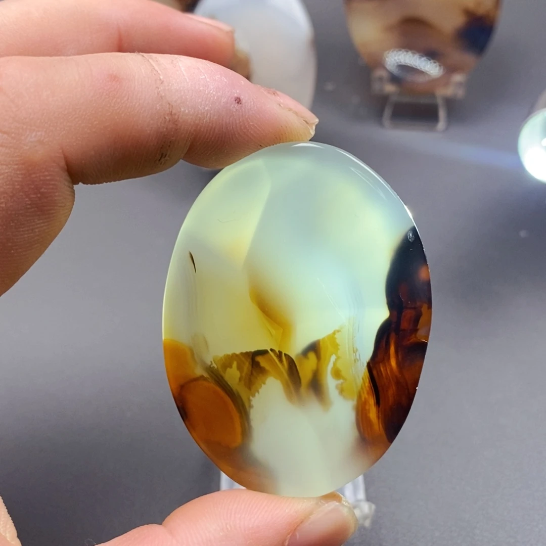 绿***枫玛瑙/玉髓未镶嵌颈饰