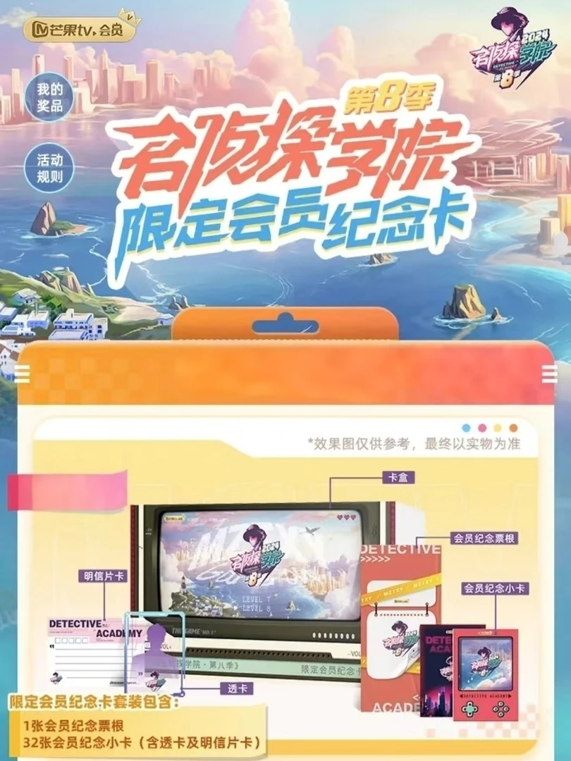 【车车】芒果tv《名侦探学院》第八季限定会员纪念卡