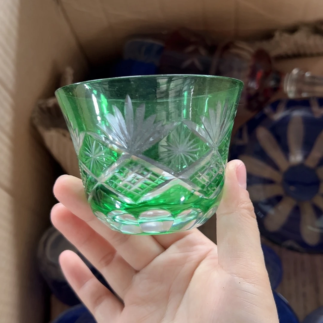 水晶玻璃高脚款微瑕一个