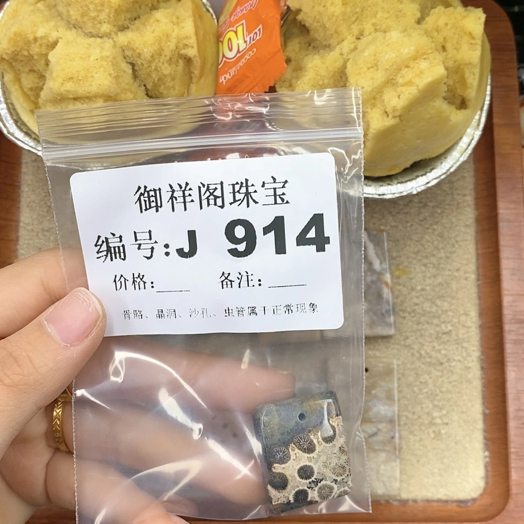 硅化珊瑚（珊瑚玉）颈饰未镶嵌圆**你