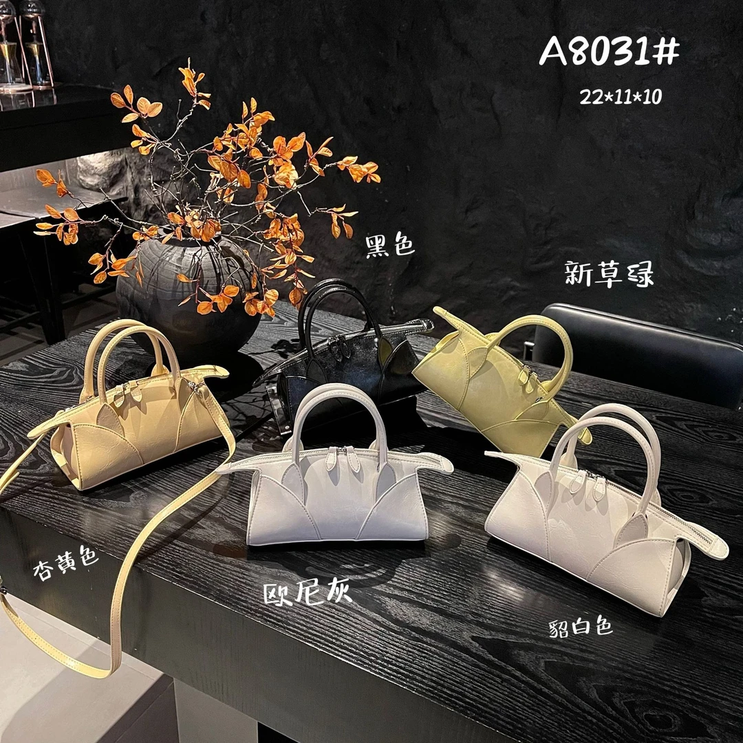 【婉婉专属】原创高定小众设计女包手拿包斜挎包8031新草绿