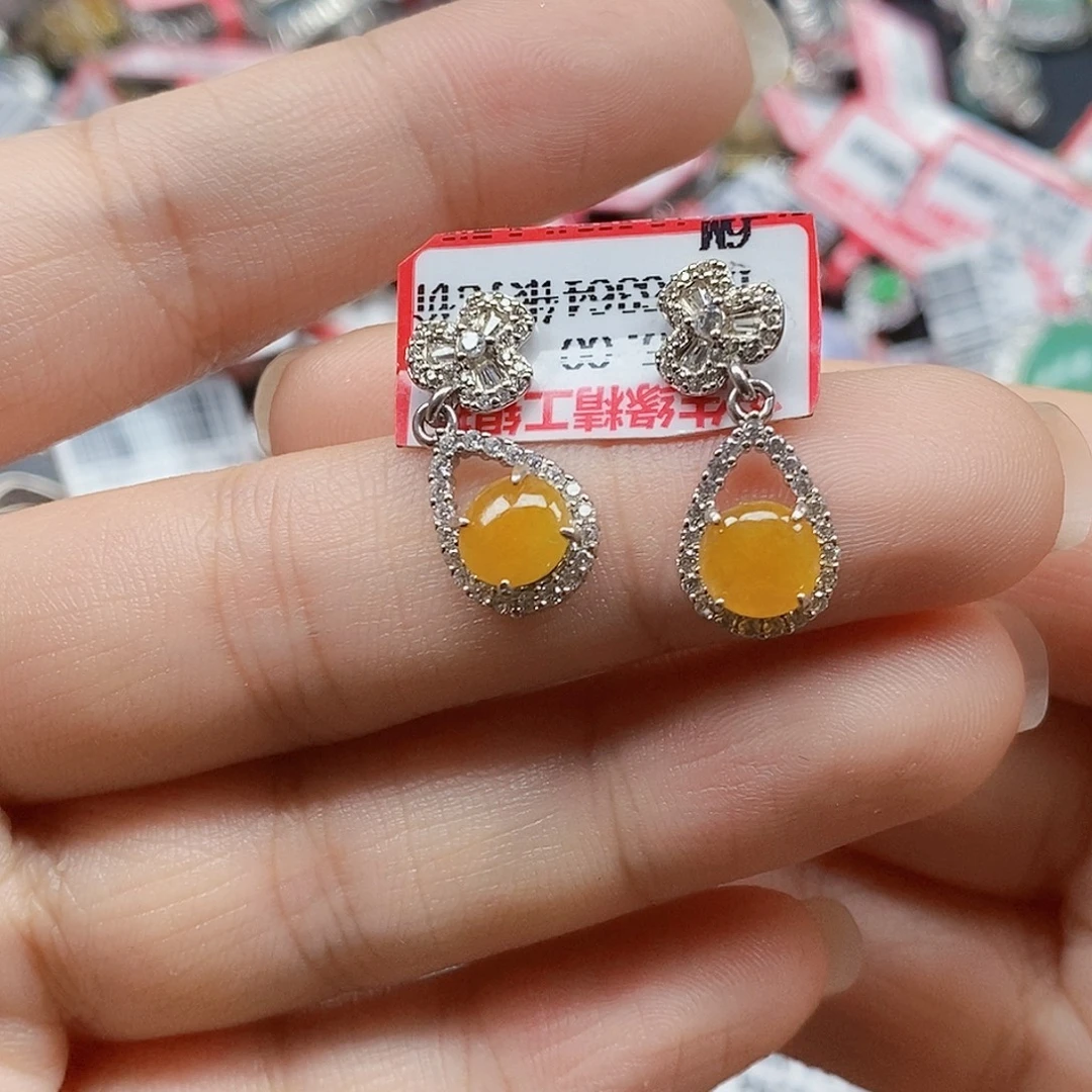 翡翠银S925镶嵌戒指