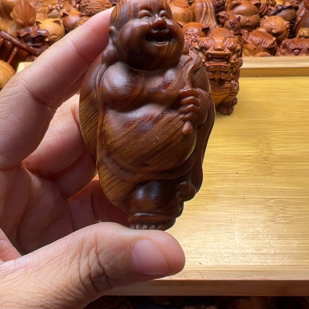 懒***虫柏木（崖柏）崖柏陈化老料手把件