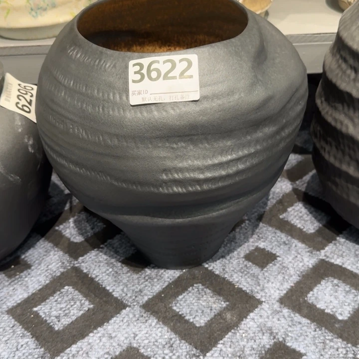 祥***店瓷片景德镇高温花器编码3622高32口18默认无孔