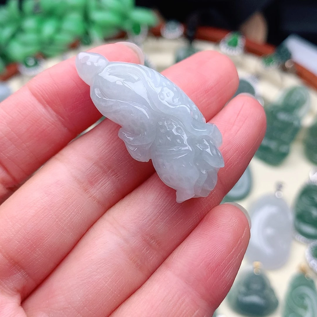 翡翠银S925镶嵌颈饰吊坠