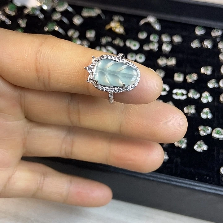 未镶嵌戒指翡翠天然A货翡翠介子