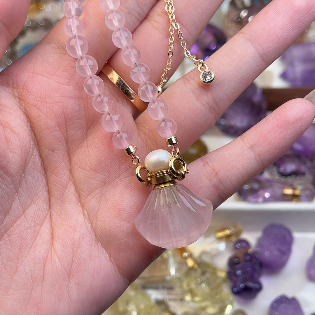 水晶颈饰未镶嵌媛****贝天然水晶吊坠232