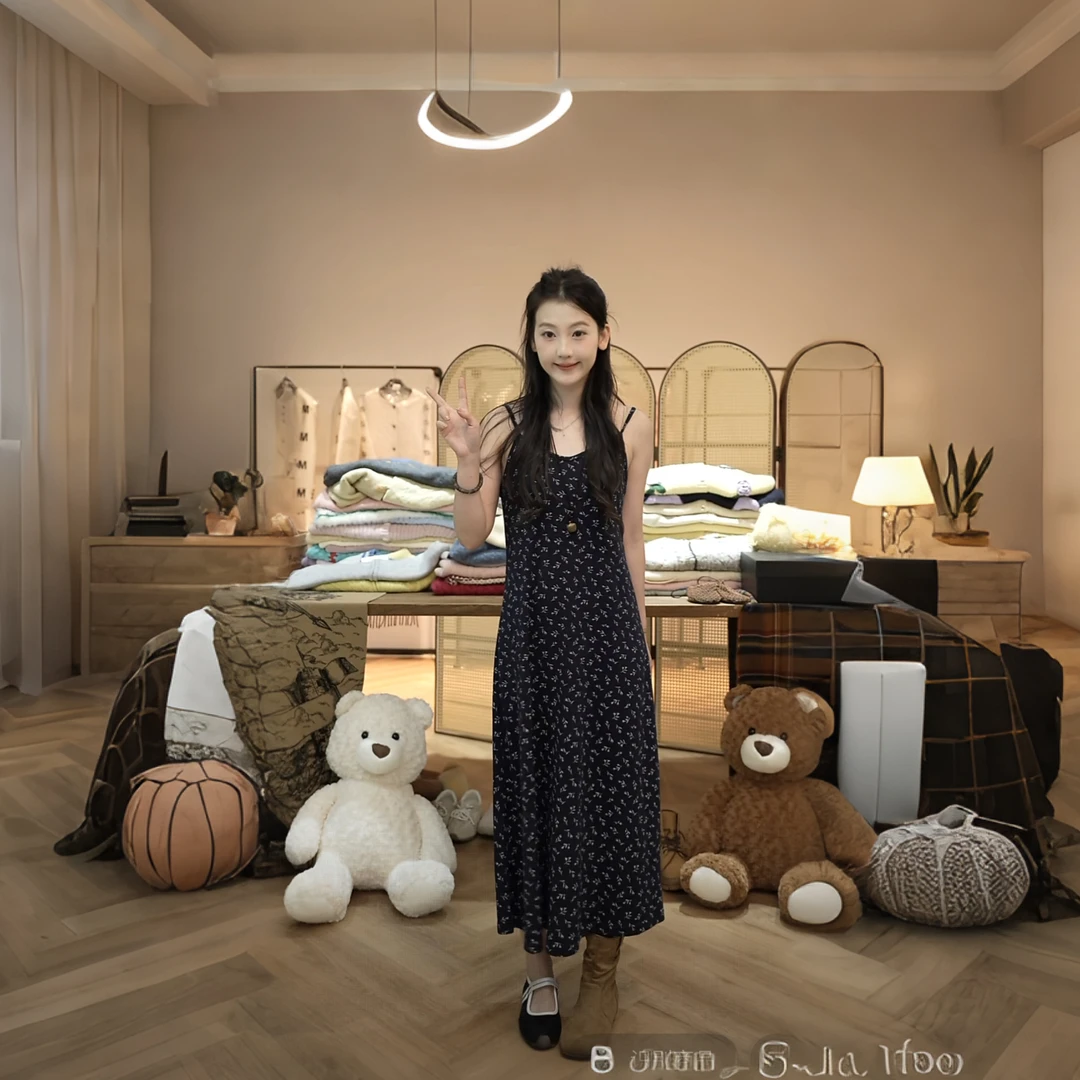 闵笑一【离岛晚香】设计款秋季温柔显瘦气质甜美休闲碎花连衣裙
