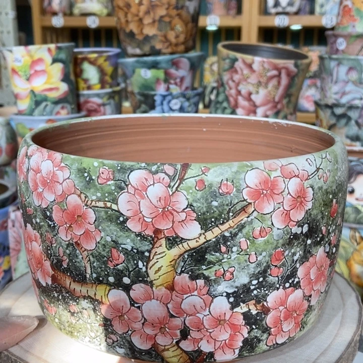 红陶景德镇艺术手绘作品