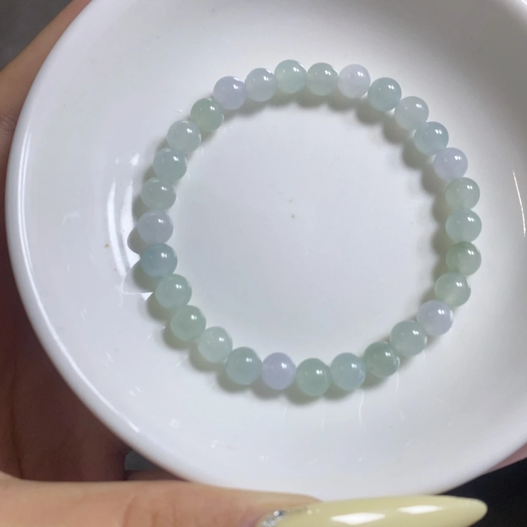 翡翠未镶嵌手链马卡龙卡6